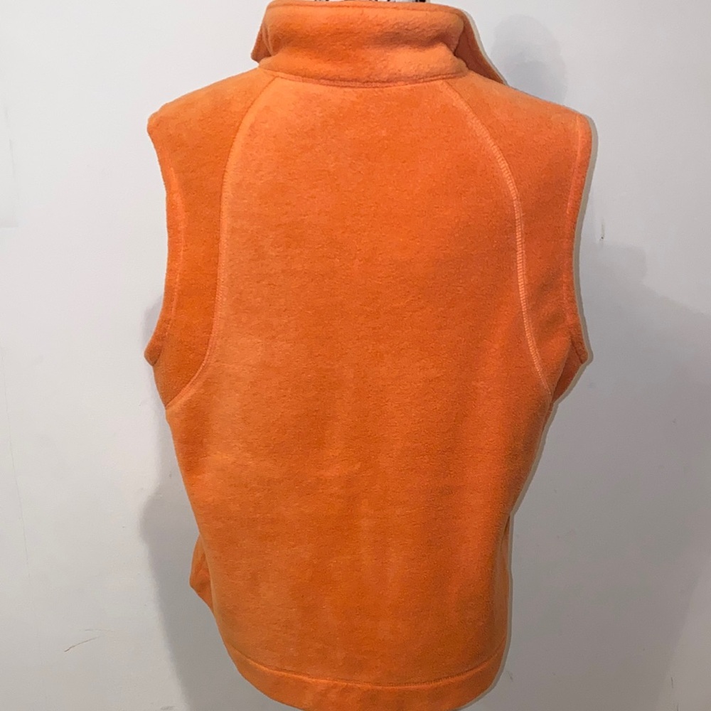 Columbia Sportswear Orange Fleece Vest Size Large - Picture 7 of 11